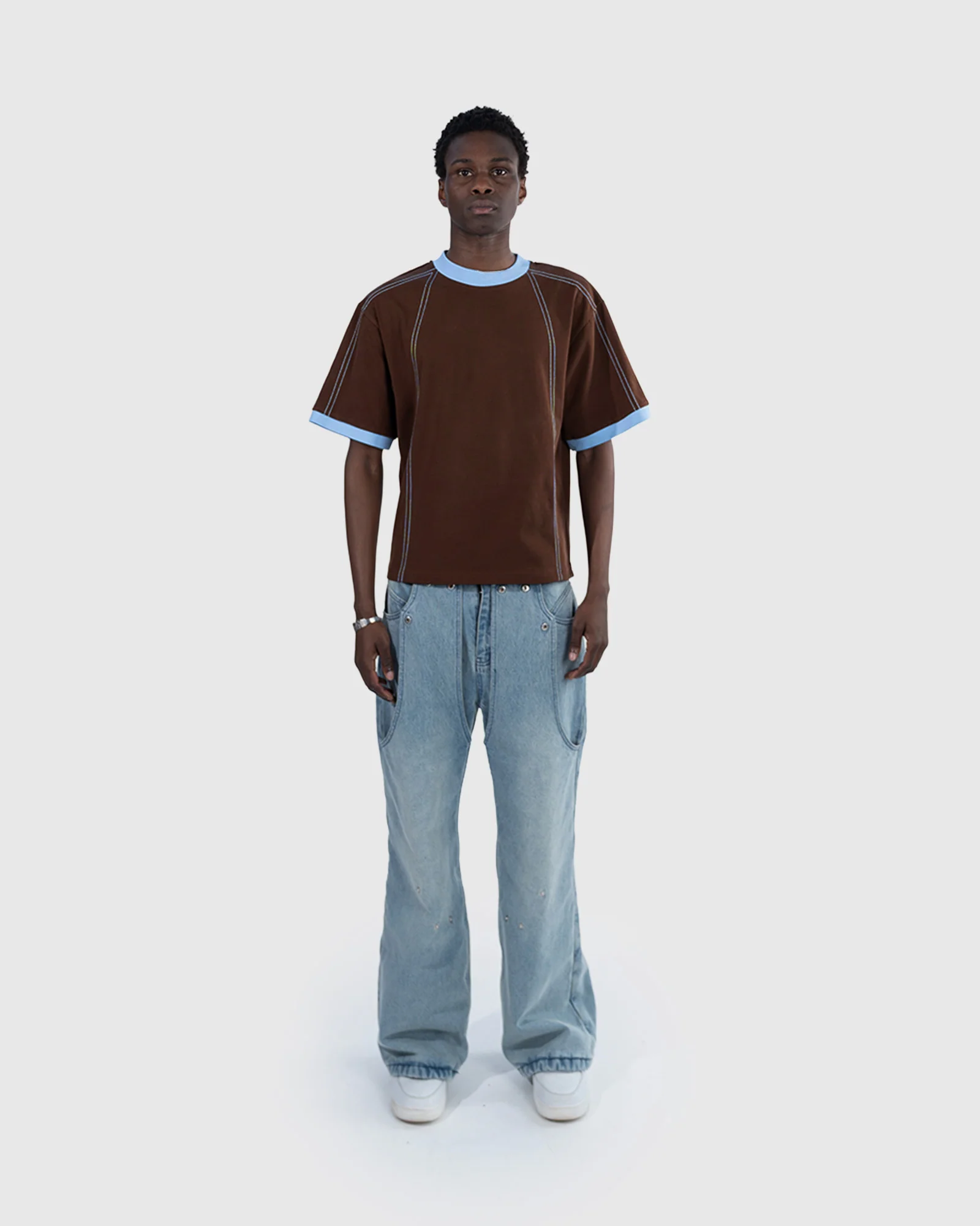 Brown & Blue Set - Tee - Image 3